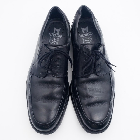 Mephisto Men’s Air-jet Oxford Blk Leather Comfort main image 4